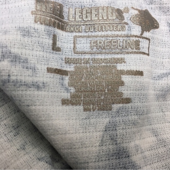 REEL LEGENDS Freeline Shirt Long Sleeve Shells Tie Dye UPF 30 Quick Dry Large - Picture 6 of 10